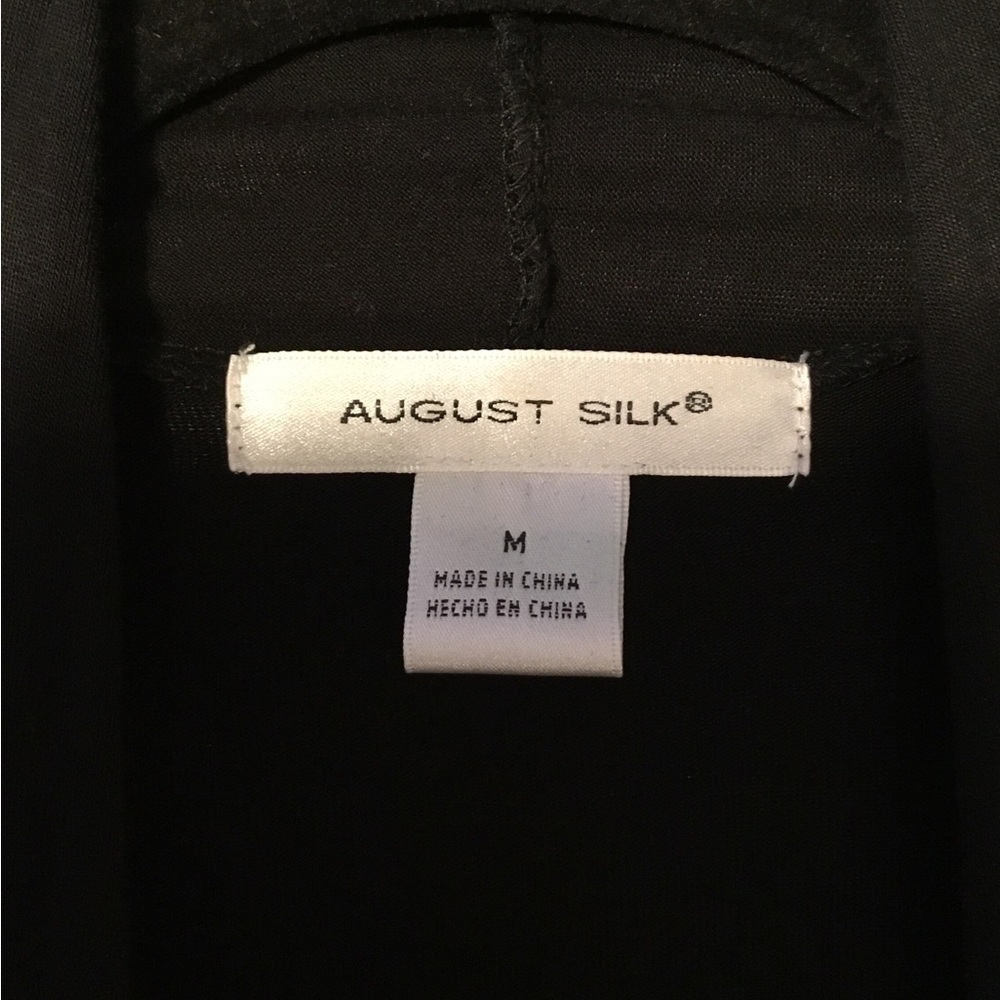 August Silk Women’s Drape Front Cardigan Sz M - Picture 3 of 4
